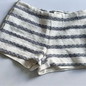 Sail to Sable Navy Stripe Jacquard‎ Shorts Size 0